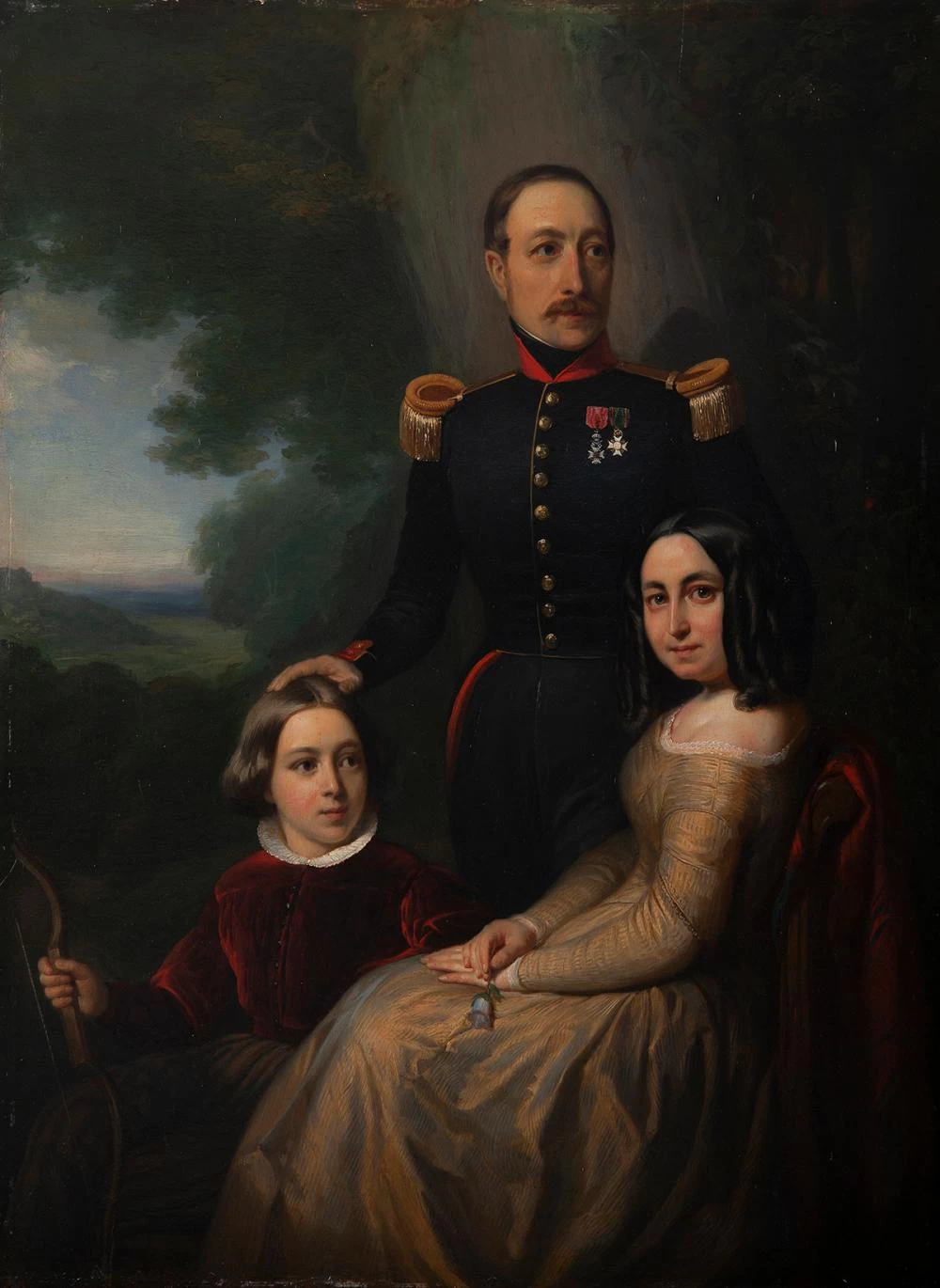 Joseph Désiré Court - Ritratto di una nobile famiglia, attribuito